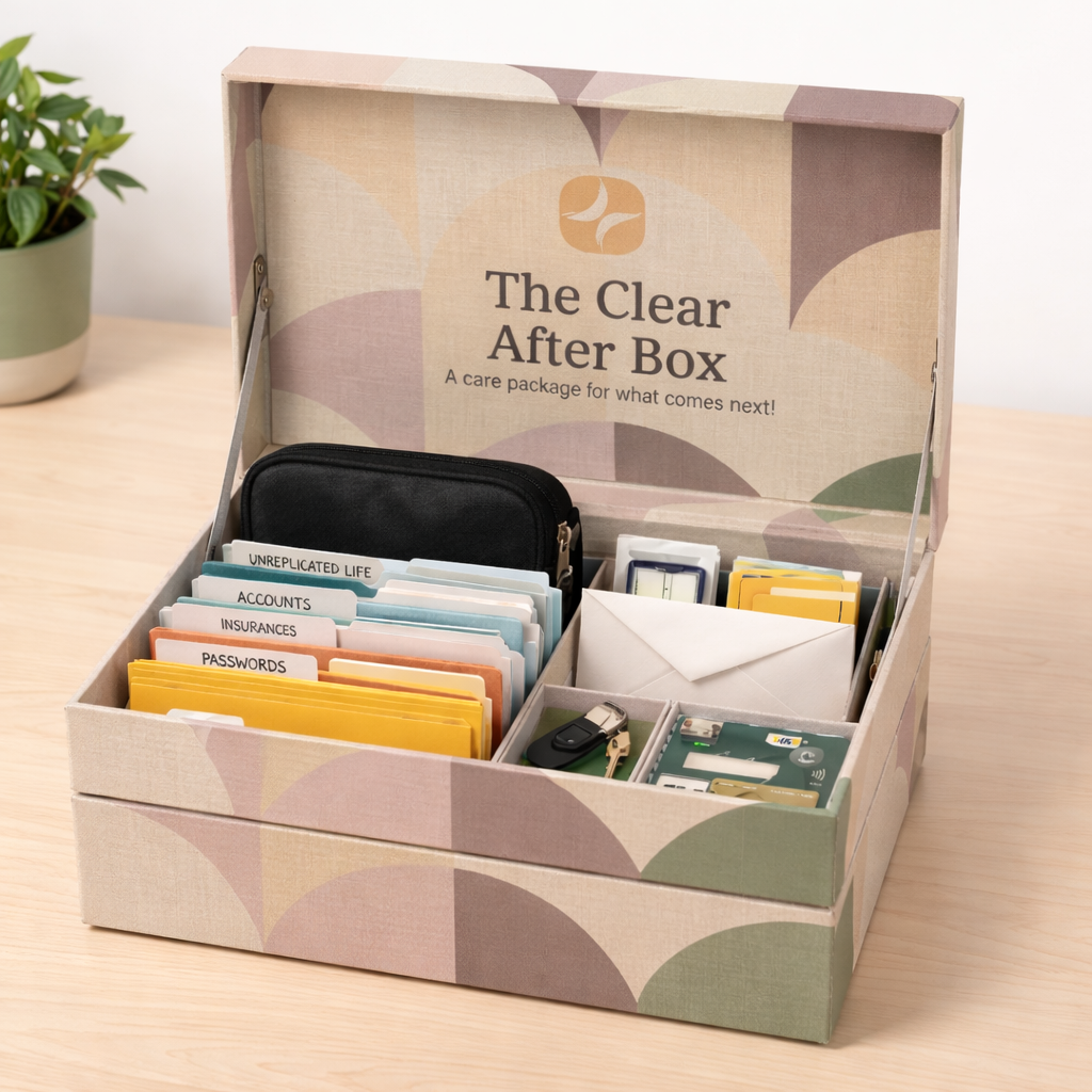 The Clear After Box | End of Life Preparation Kit | Family Legacy Planning System